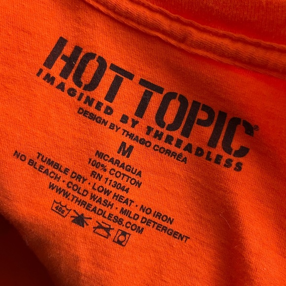 NWOT Cats Body Language Orange Tee Black Cat - Picture 4 of 6